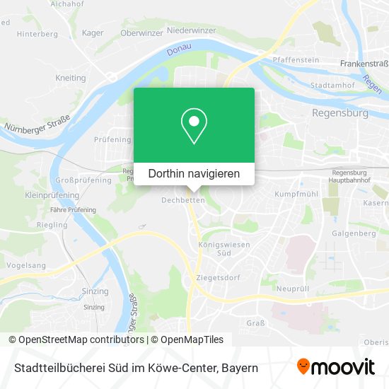 Stadtteilbücherei Süd im Köwe-Center Karte