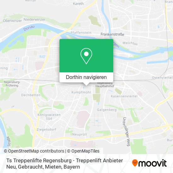 Ts Treppenlifte Regensburg - Treppenlift Anbieter Neu, Gebraucht, Mieten Karte