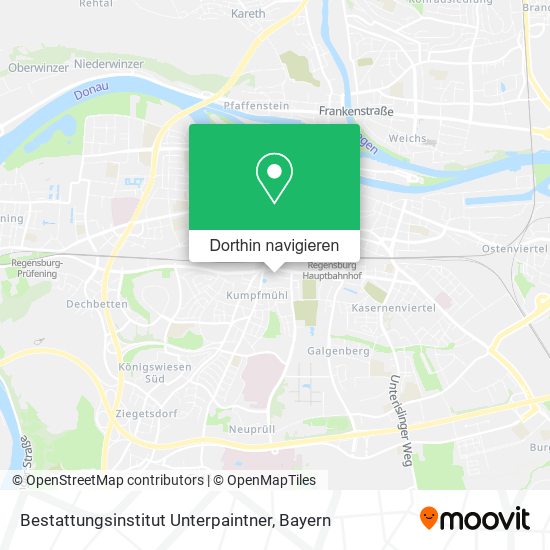 Bestattungsinstitut Unterpaintner Karte