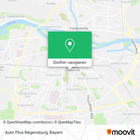 Auto Plus Regensburg Karte