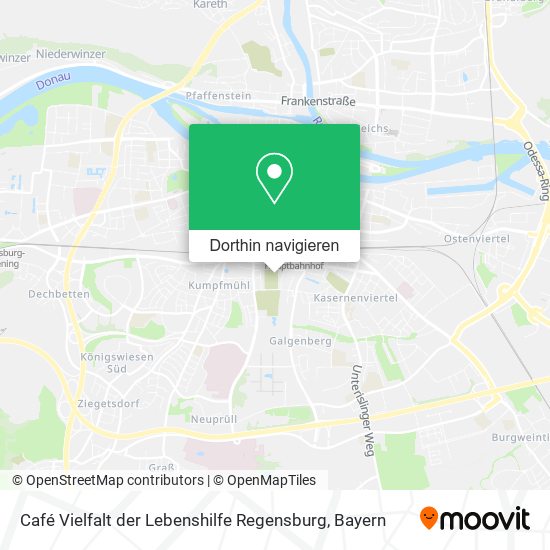Café Vielfalt der Lebenshilfe Regensburg Karte