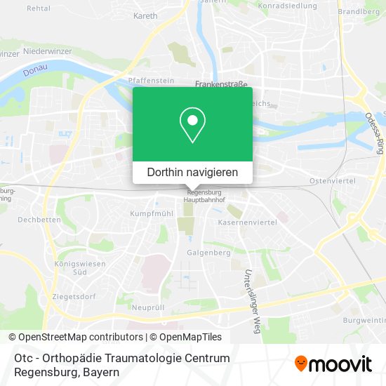 Otc - Orthopädie Traumatologie Centrum Regensburg Karte