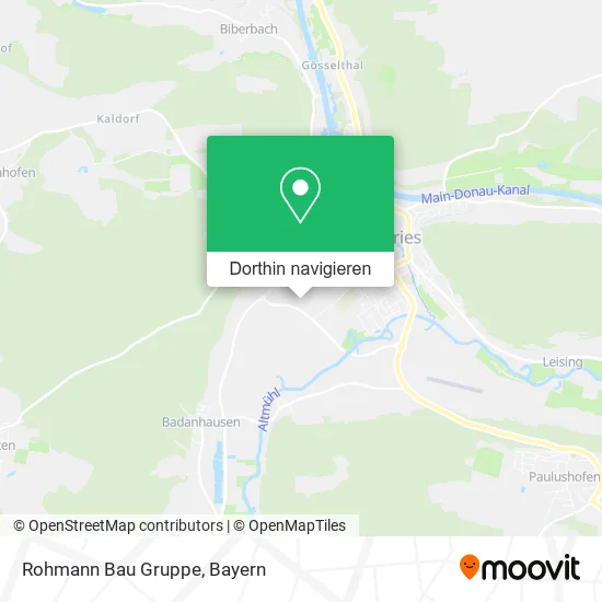 Rohmann Bau Gruppe Karte