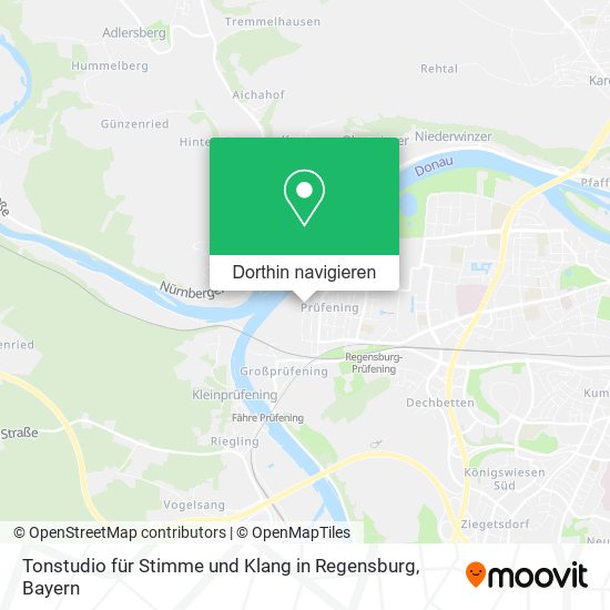 Tonstudio für Stimme und Klang in Regensburg Karte