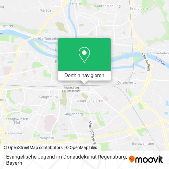 Evangelische Jugend im Donaudekanat Regensburg Karte