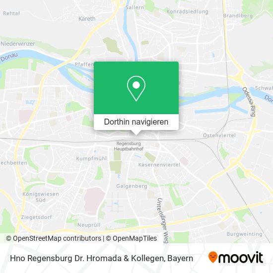 Hno Regensburg Dr. Hromada & Kollegen Karte
