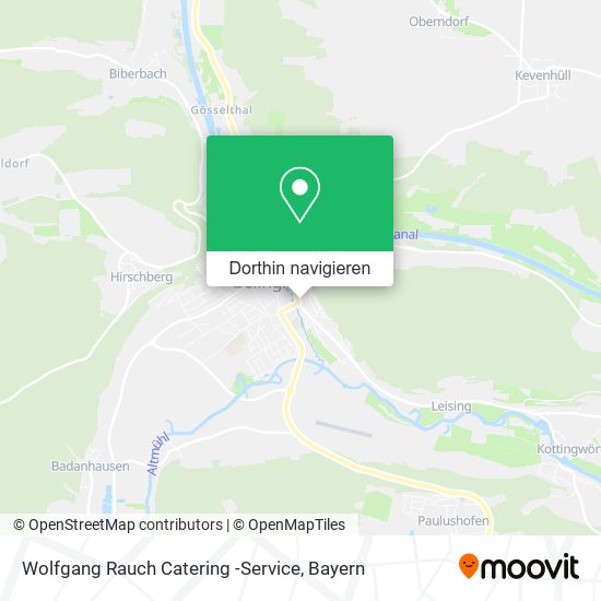 Wolfgang Rauch Catering -Service Karte