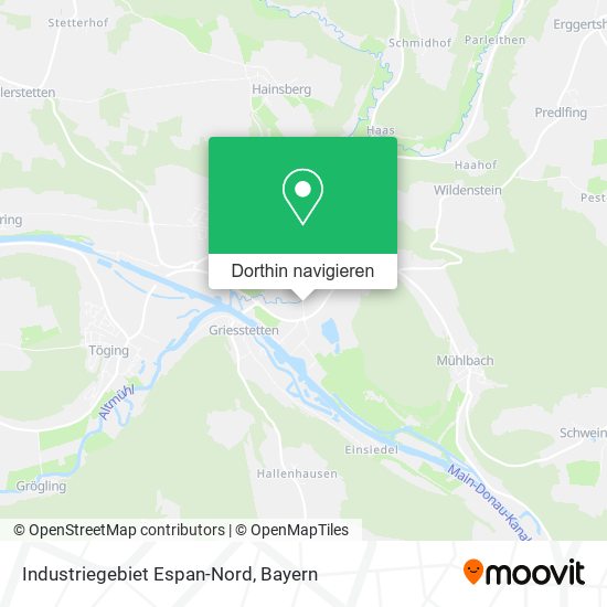 Industriegebiet Espan-Nord Karte