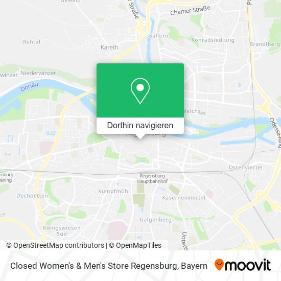 Closed Women's & Men's Store Regensburg Karte
