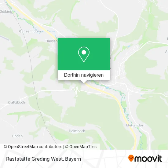 Raststätte Greding West Karte