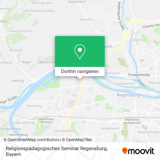 Religionspädagogisches Seminar Regensburg Karte