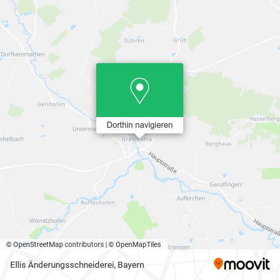 Ellis Änderungsschneiderei Karte