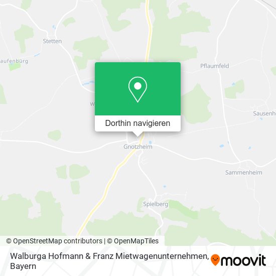 Walburga Hofmann & Franz Mietwagenunternehmen Karte