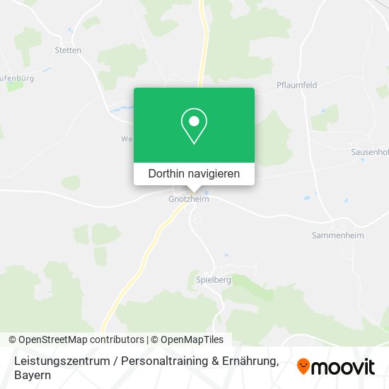 Leistungszentrum / Personaltraining & Ernährung Karte