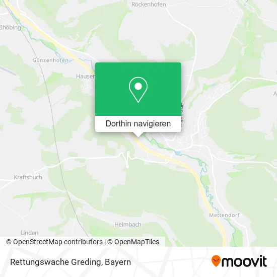 Rettungswache Greding Karte