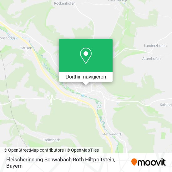 Fleischerinnung Schwabach Roth Hiltpoltstein Karte