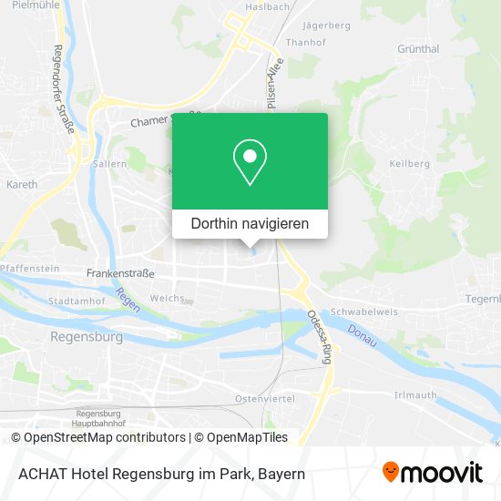 ACHAT Hotel Regensburg im Park Karte