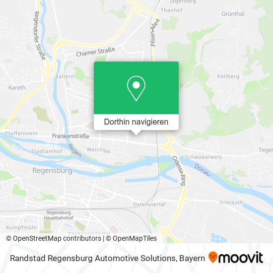 Randstad Regensburg Automotive Solutions Karte