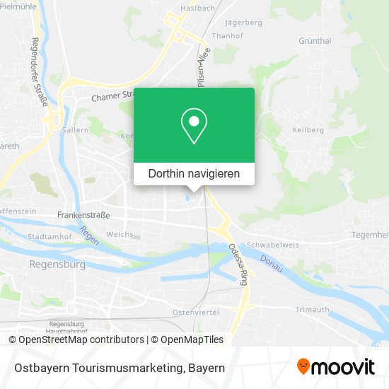 Ostbayern Tourismusmarketing Karte