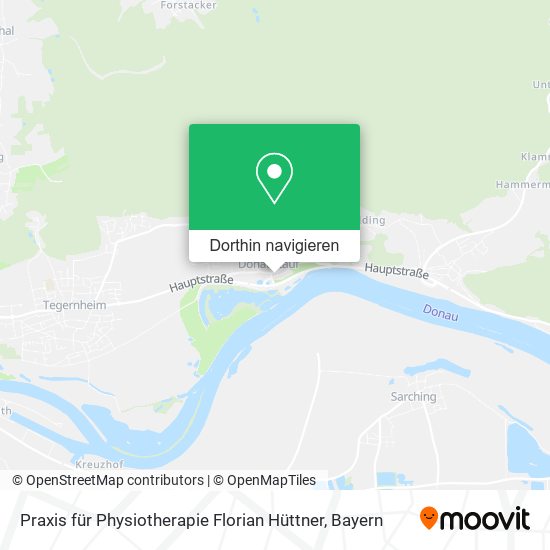 Praxis für Physiotherapie Florian Hüttner Karte