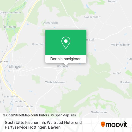 Gaststätte Fischer Inh. Waltraud Huter und Partyservice Höttingen Karte