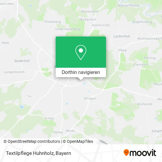 Textilpflege Huhnholz Karte