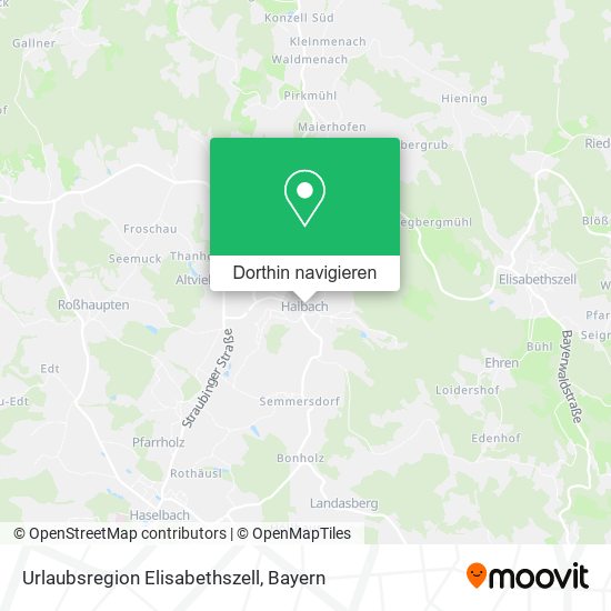 Urlaubsregion Elisabethszell Karte