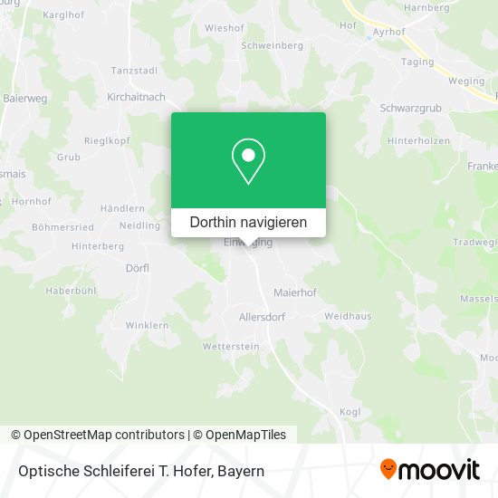 Optische Schleiferei T. Hofer Karte