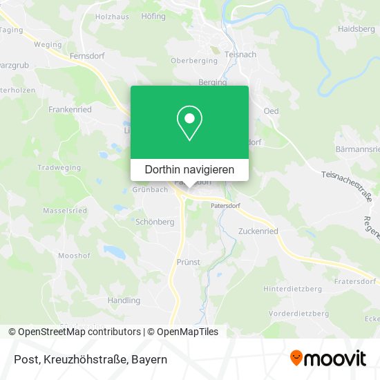 Post, Kreuzhöhstraße Karte