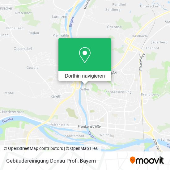 Gebäudereinigung Donau-Profi Karte