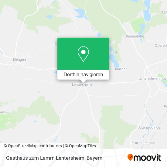 Gasthaus zum Lamm Lentersheim Karte