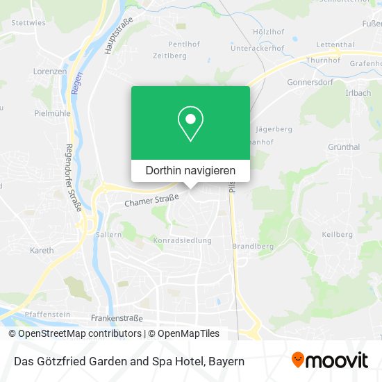 Das Götzfried Garden and Spa Hotel Karte