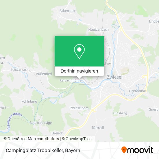 Campingplatz Tröpplkeller Karte