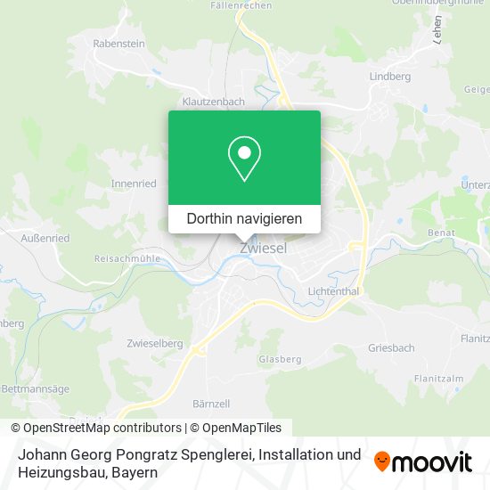 Johann Georg Pongratz Spenglerei, Installation und Heizungsbau Karte