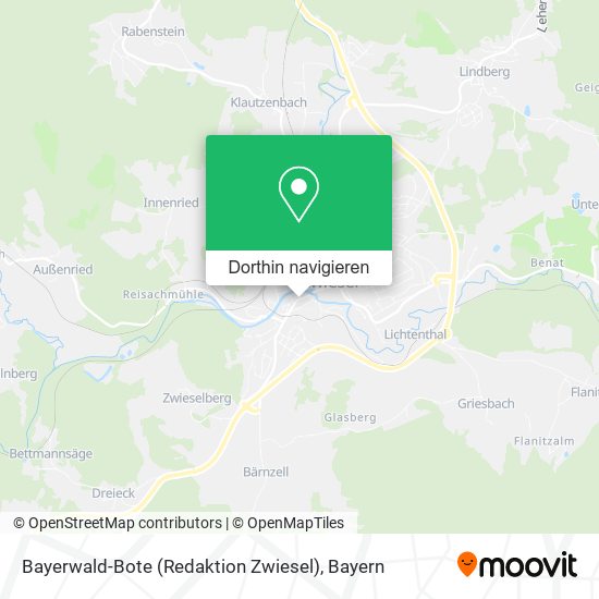 Bayerwald-Bote (Redaktion Zwiesel) Karte