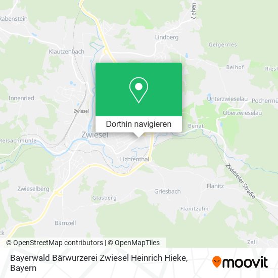 Bayerwald Bärwurzerei Zwiesel Heinrich Hieke Karte