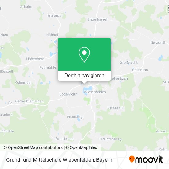 Grund- und Mittelschule Wiesenfelden Karte