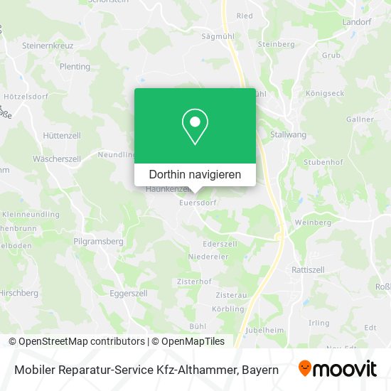 Mobiler Reparatur-Service Kfz-Althammer Karte