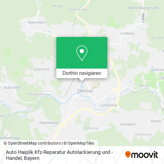 Auto Haiplik Kfz-Reparatur Autolackierung und -Handel Karte