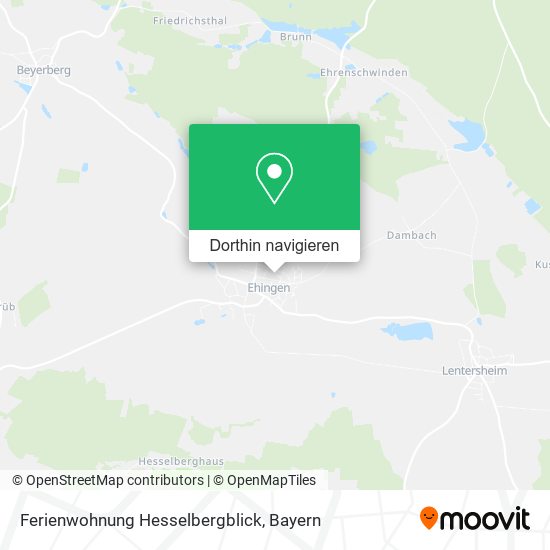 Ferienwohnung Hesselbergblick Karte
