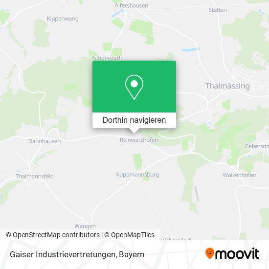 Gaiser Industrievertretungen Karte