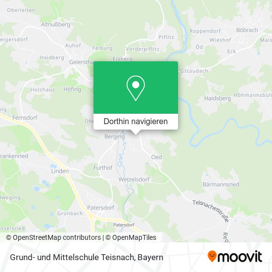 Grund- und Mittelschule Teisnach Karte