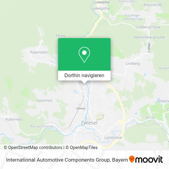 International Automotive Components Group Karte