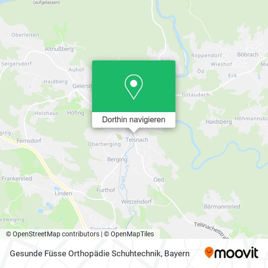 Gesunde Füsse Orthopädie Schuhtechnik Karte