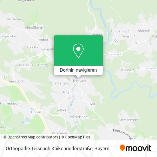 Orthopädie Teisnach Kaikenriederstraße Karte