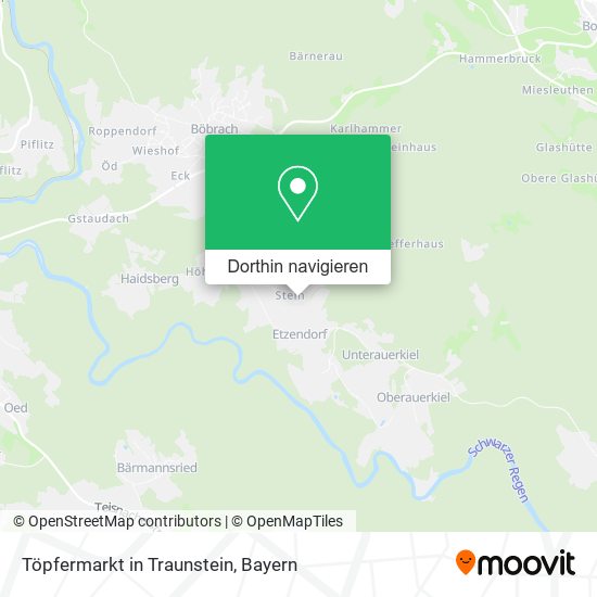 Töpfermarkt in Traunstein Karte