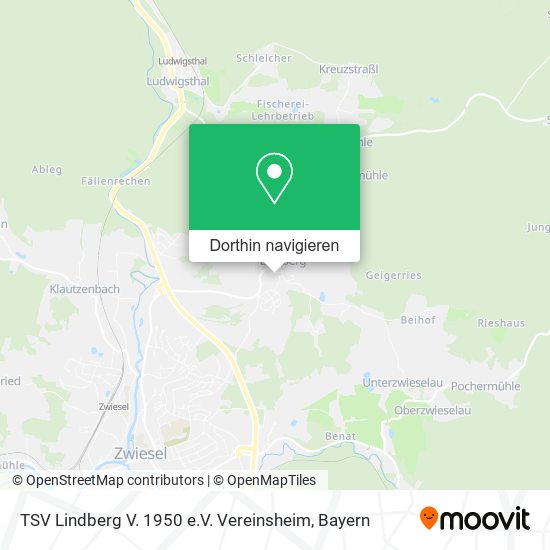 TSV Lindberg V. 1950 e.V. Vereinsheim Karte