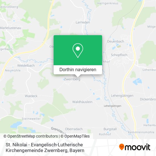 St. Nikolai - Evangelisch-Lutherische Kirchengemeinde Zwernberg Karte