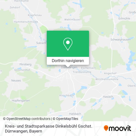 Kreis- und Stadtsparkasse Dinkelsbühl Gschst. Dürrwangen Karte
