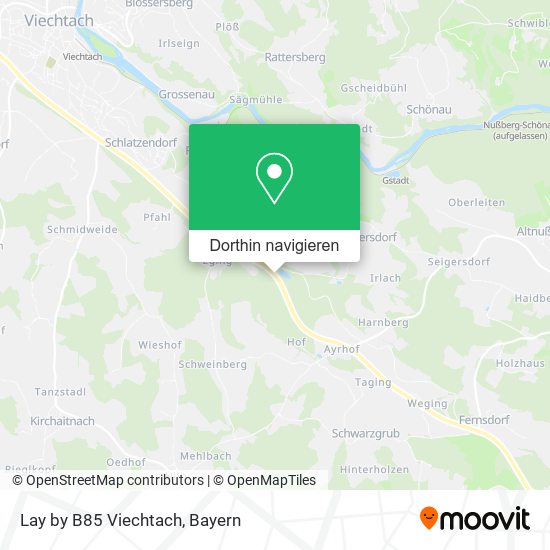 Lay by B85 Viechtach Karte